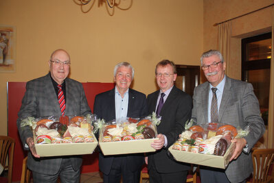 V. l.: Helmut Beck, Uwe Kleefoot, Matthias Baaß, Klaus Stalter.