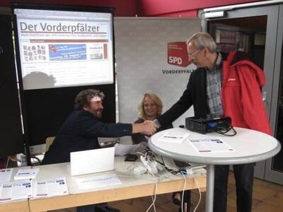 Präsentation des Webauftritts des Vorderpfälzers