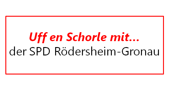 Uff en Schorle mit... Schriftzug